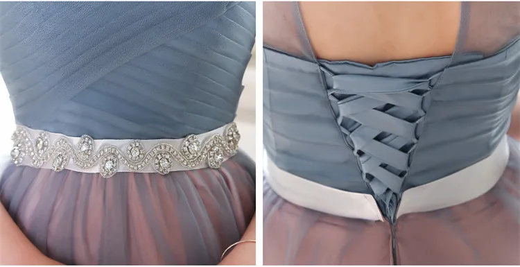 Robe De Soriee, новое модное платье подружки невесты, выше колена, плиссированное, с кристаллами, контрастного цвета, для выпускного вечера, вечерние, выпускного вечера
