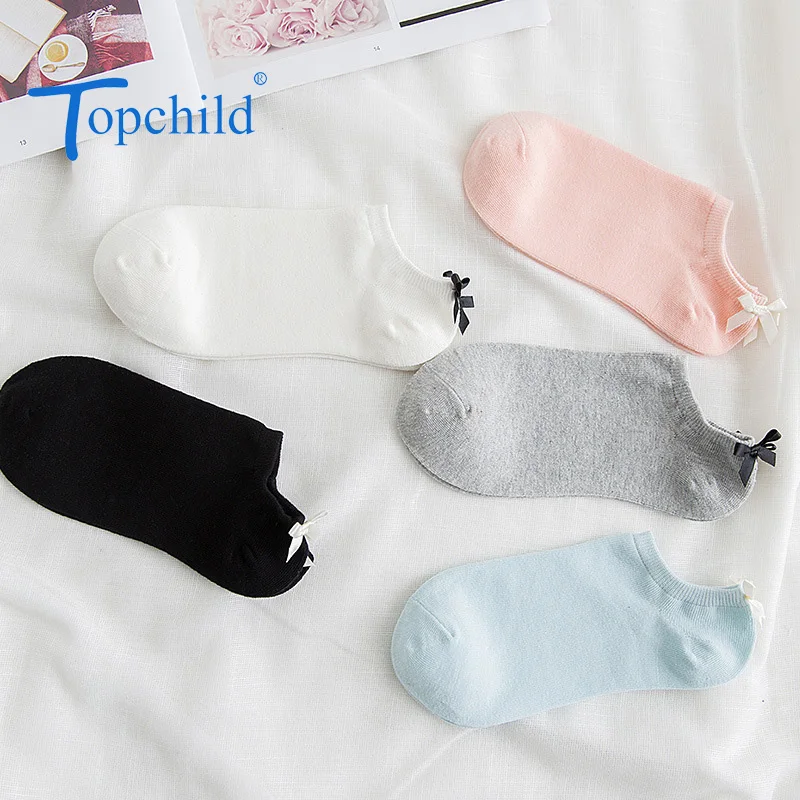Topchild край кружева носки с бантиком зимние толстые теплые женские Повседневное