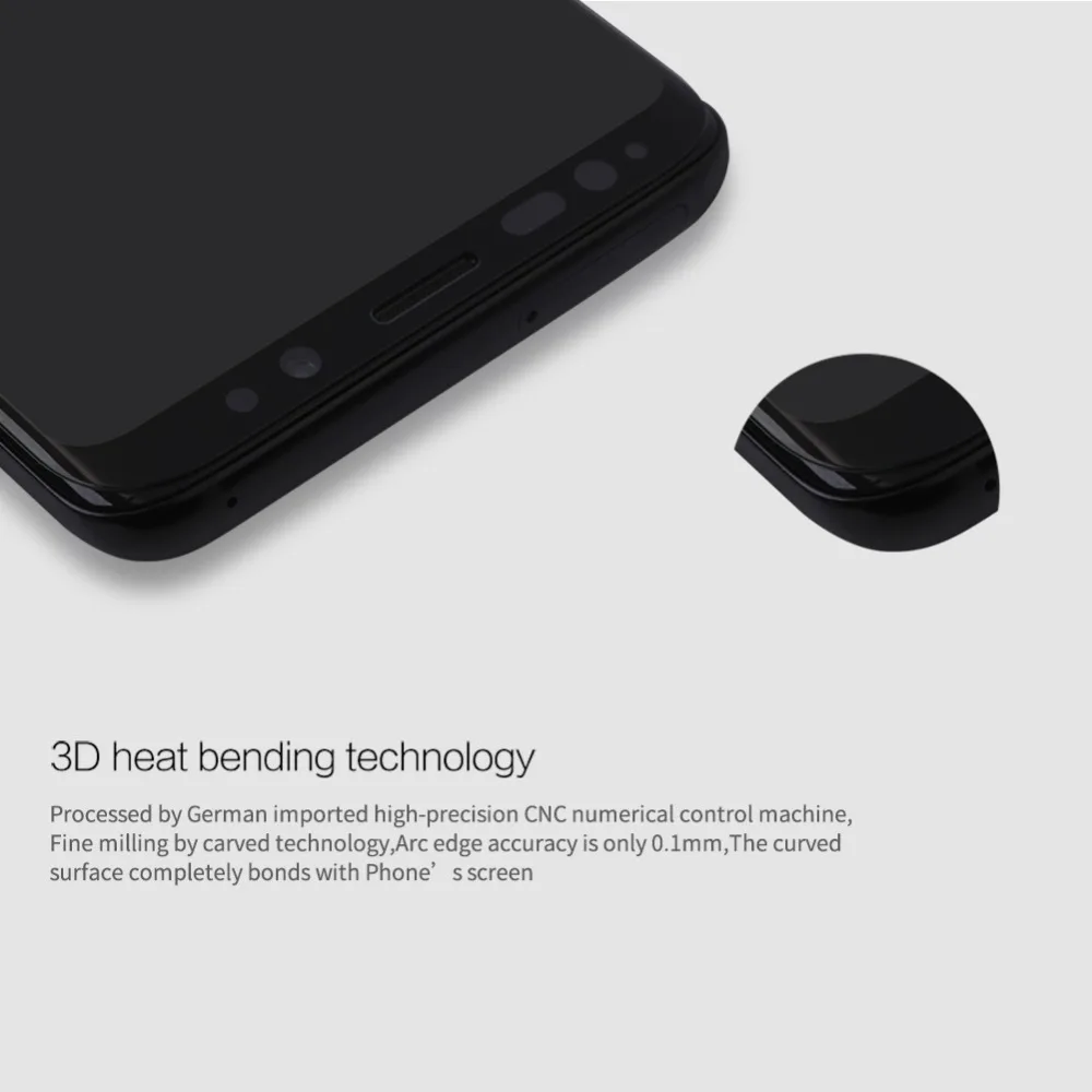 Защитная пленка для экрана samsung s9, полностью покрывающая nillkin 3D CP+ 9 H, 0,33 мм, тонкая, для Galaxy S9, закаленное стекло, изогнутое, высокая прозрачность, 5,8 дюйма