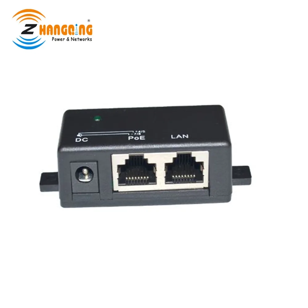 Блок питания с пассивным инжектором PoE Ethernet RJ45 для настенный Инжектор ip камеры