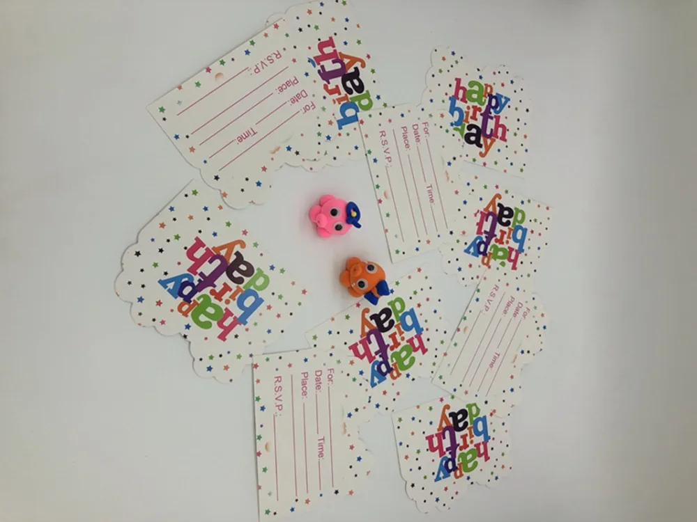 10 шт. Белый звезда День рождения тема С Днем Рождения вечерние украшения