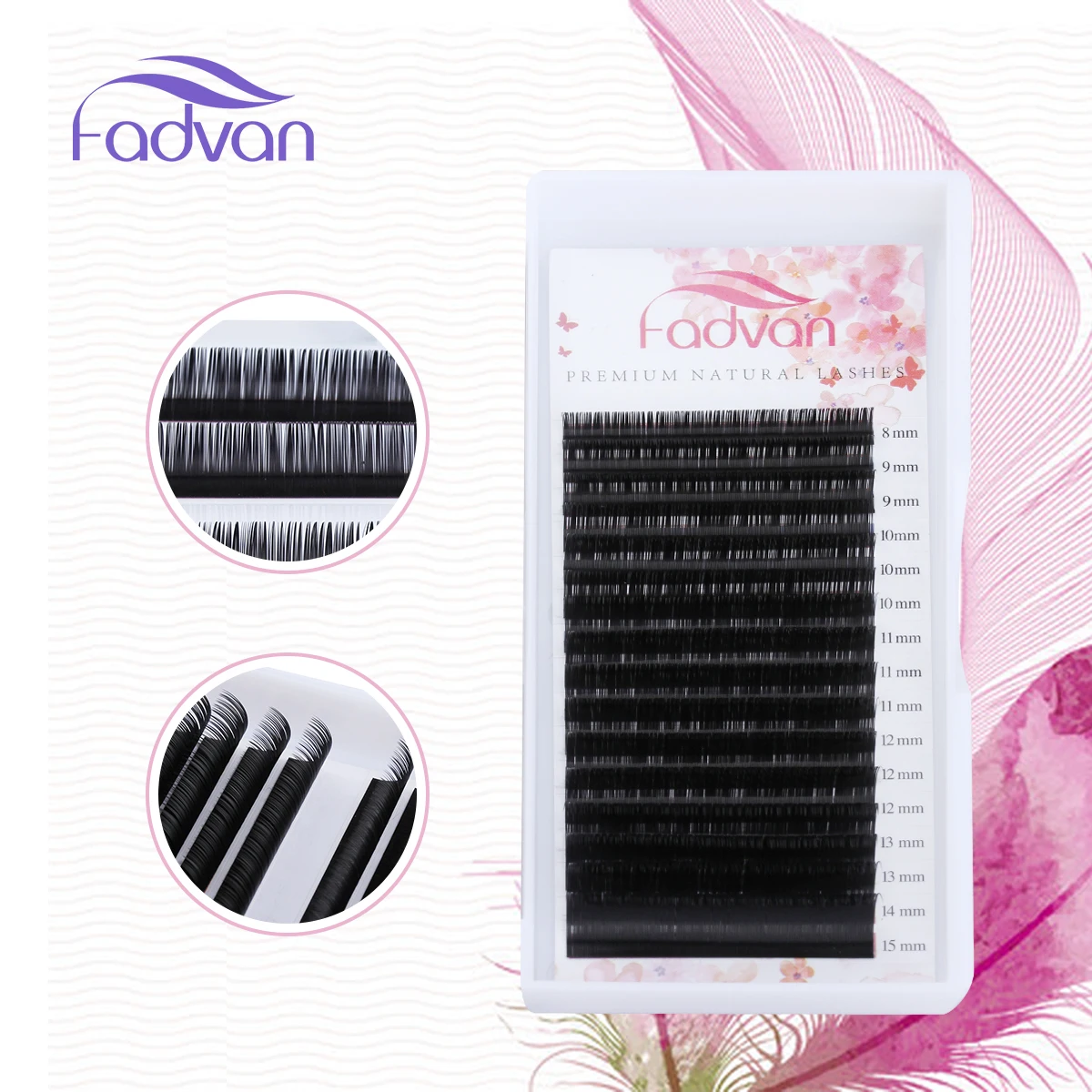 Набор чехлов FADVAN10 16 рядов/лоток наращивание ресниц из норки индивидуальные