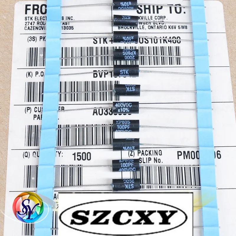 Новый STK 100PF 101 100P 400V 10% KP80S металлический пленочный конденсатор лихорадки