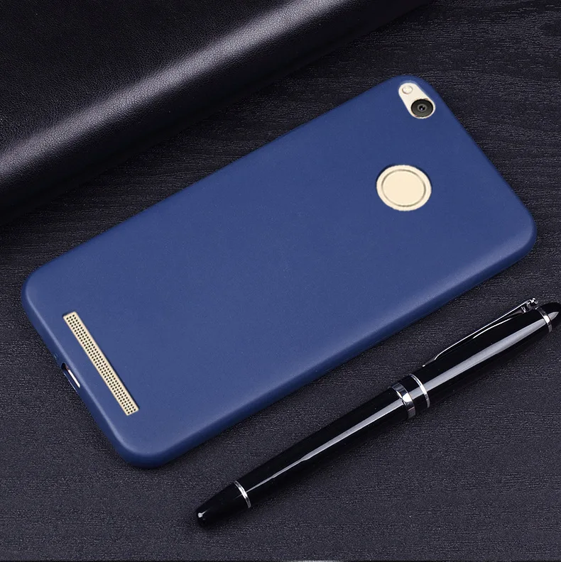 Ультратонкий матовый ТПУ чехол для Xiaomi Redmi 3 S 3 Pro задняя крышка силиконовый мягкий чехол для Redmi 3 S Pro - Цвет: Dark blue