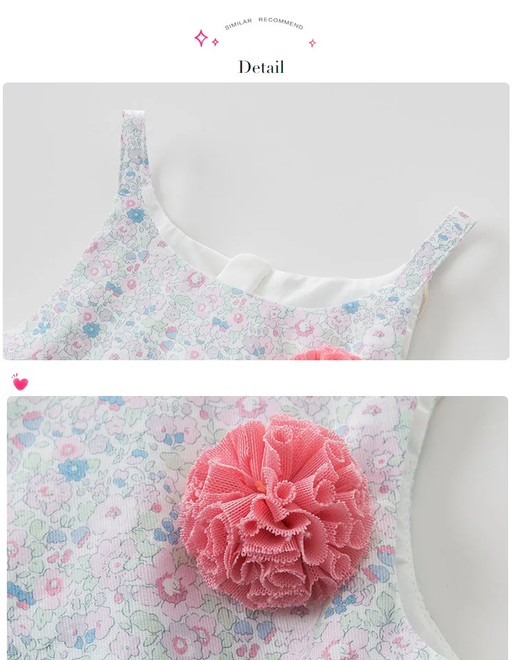 DBJ9677-2dave bella baby/платье с цветочным рисунком для маленьких девочек, весенние платья без рукавов для девочек, детское платье для девочек, Эксклюзивное Платье для дня рождения