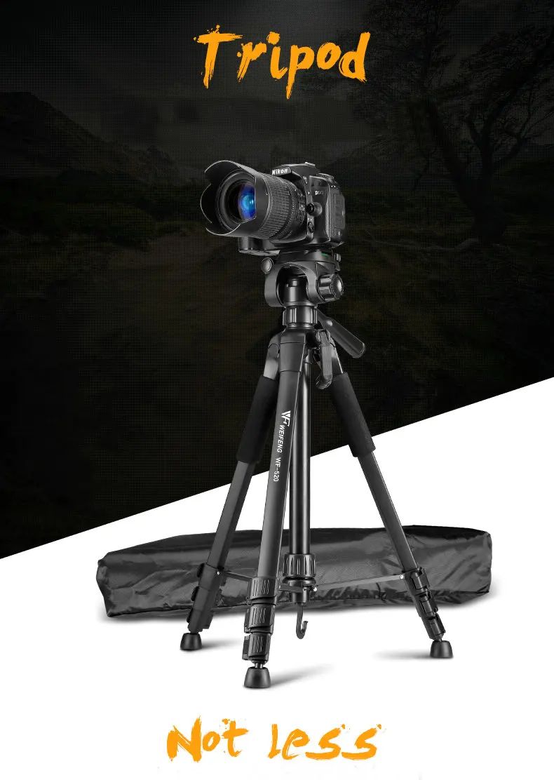 Профессиональный WF520 штатив для камеры гибкий штатив для цифровой DSLR камеры Nikon Canon Sony Fuji Pentax Leica