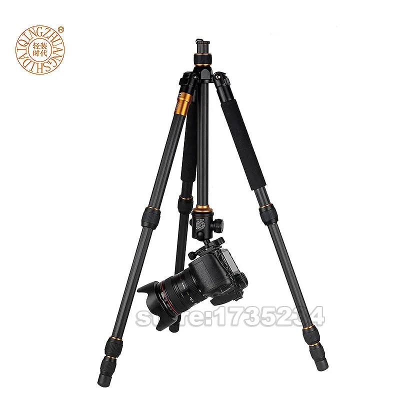 QZSD Q476 профессиональный монопод из углеродного волокна для DSLR камеры с шаровой