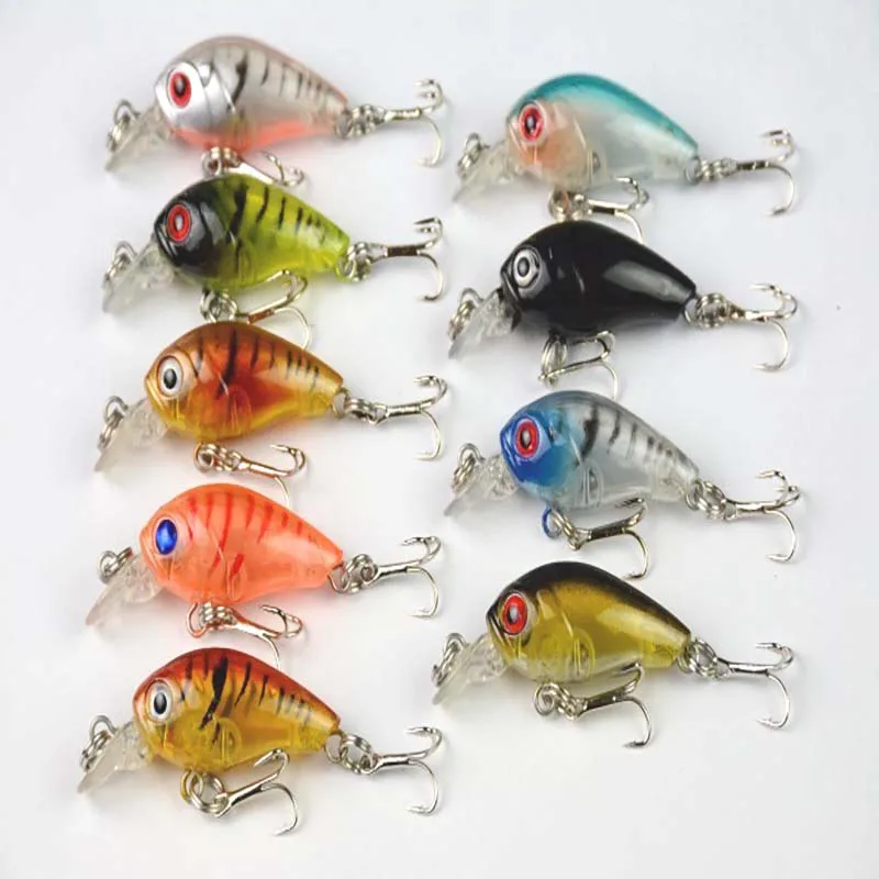 Бесплатная доставка 5 шт. 4 см прозрачный Пластик приманки для ловли рыбы Minow