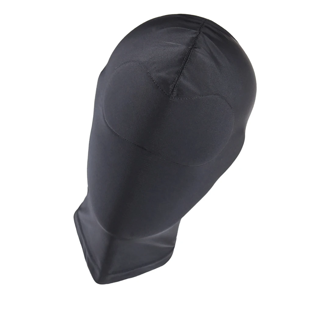 Унисекс дышащий черный чехол на все лицо спандекс Зентаи костюм маска капюшон