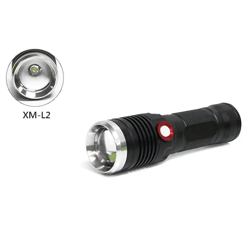 Зарядка Лампе torche usb фонарик XM L2 zoomble факел 18650 или 26650 Водонепроницаемый Кемпинг