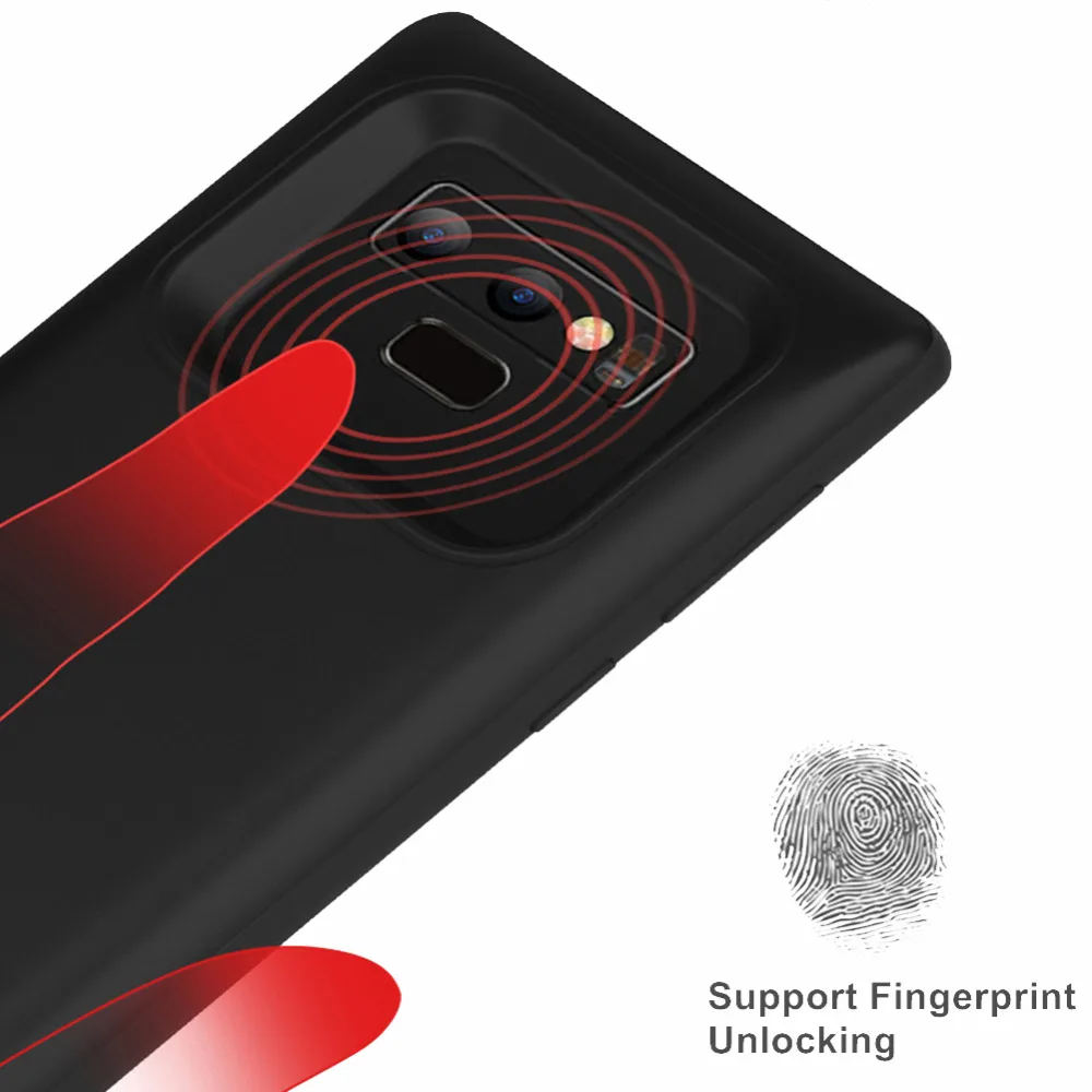 Для samsung Note 9 чехол для аккумулятора 5000 мАч умное зарядное устройство Ультратонкий банк питания для samsung Note 9 чехол для батареи Note9