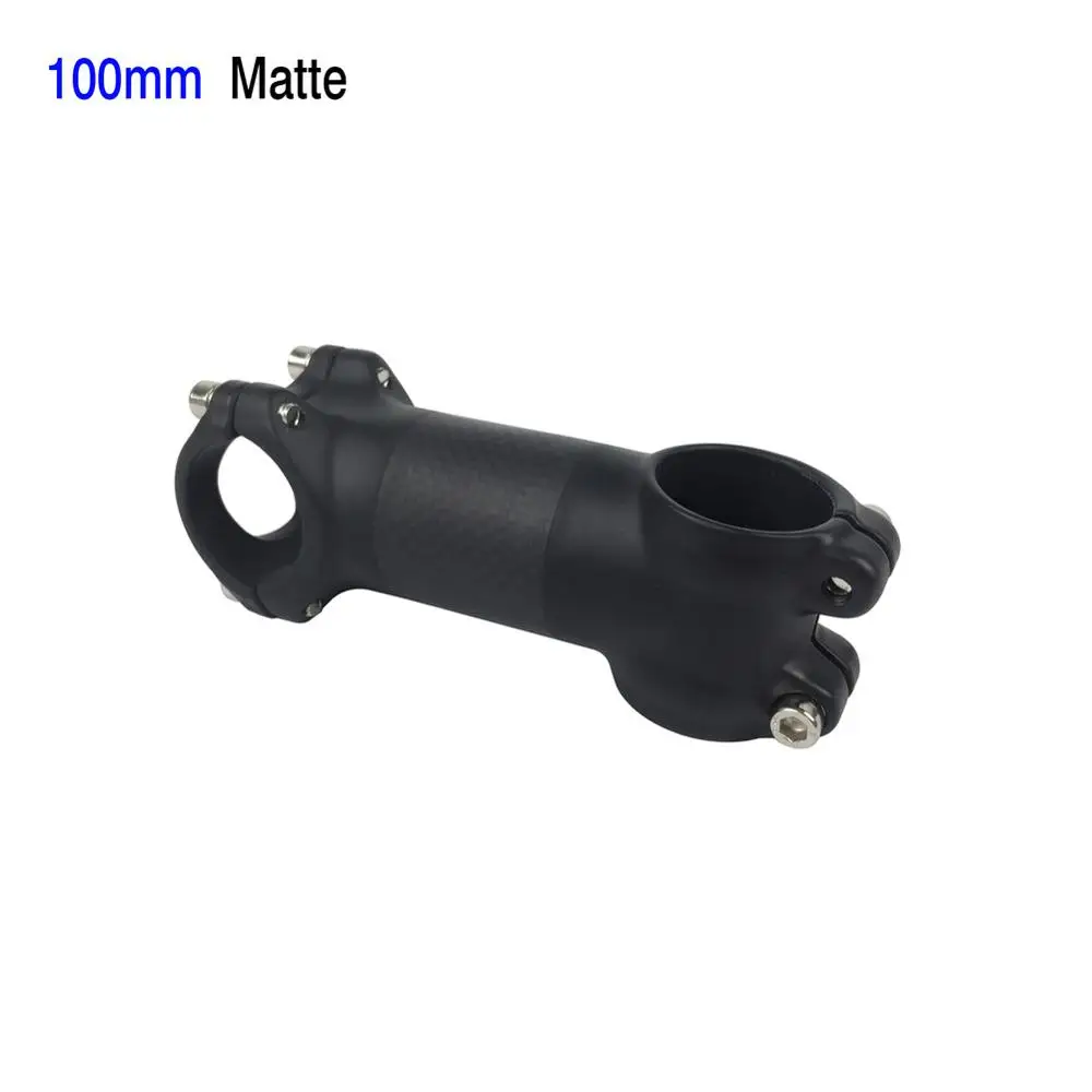 Matte 100mm Smileteam Алюминий углерода Велосипедный вынос руля 31.8 мм 6 градусов MTB дорожный велосипед Руль управления для мотоциклов стволовых 3 К углерода горный велосипед стебли Запчасти для велосипедов - Цвет: Matte 100mm