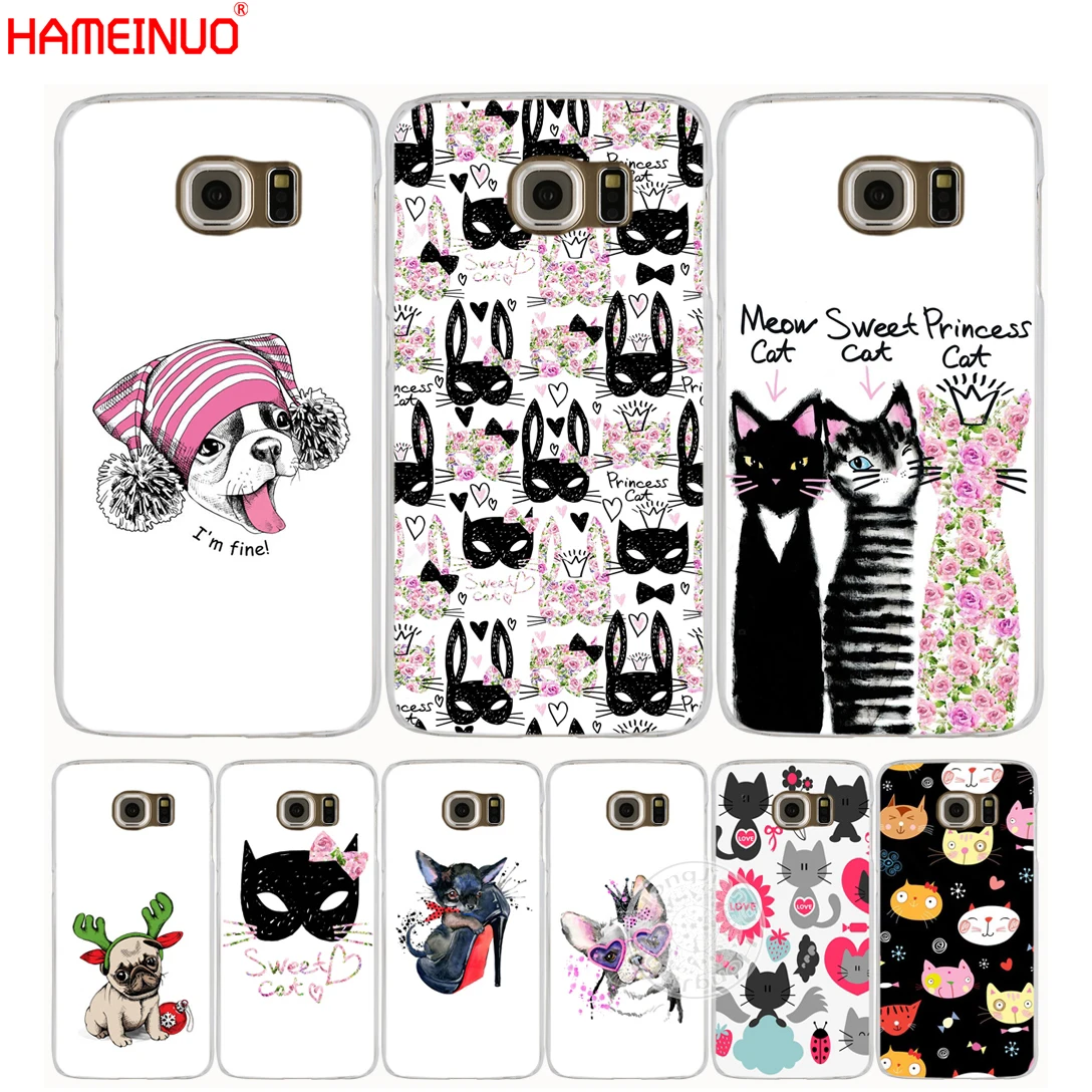 HAMEINUO милый щенок мопса Кролик Кот мяу бульдог сотовый телефон чехол для Samsung Galaxy A3