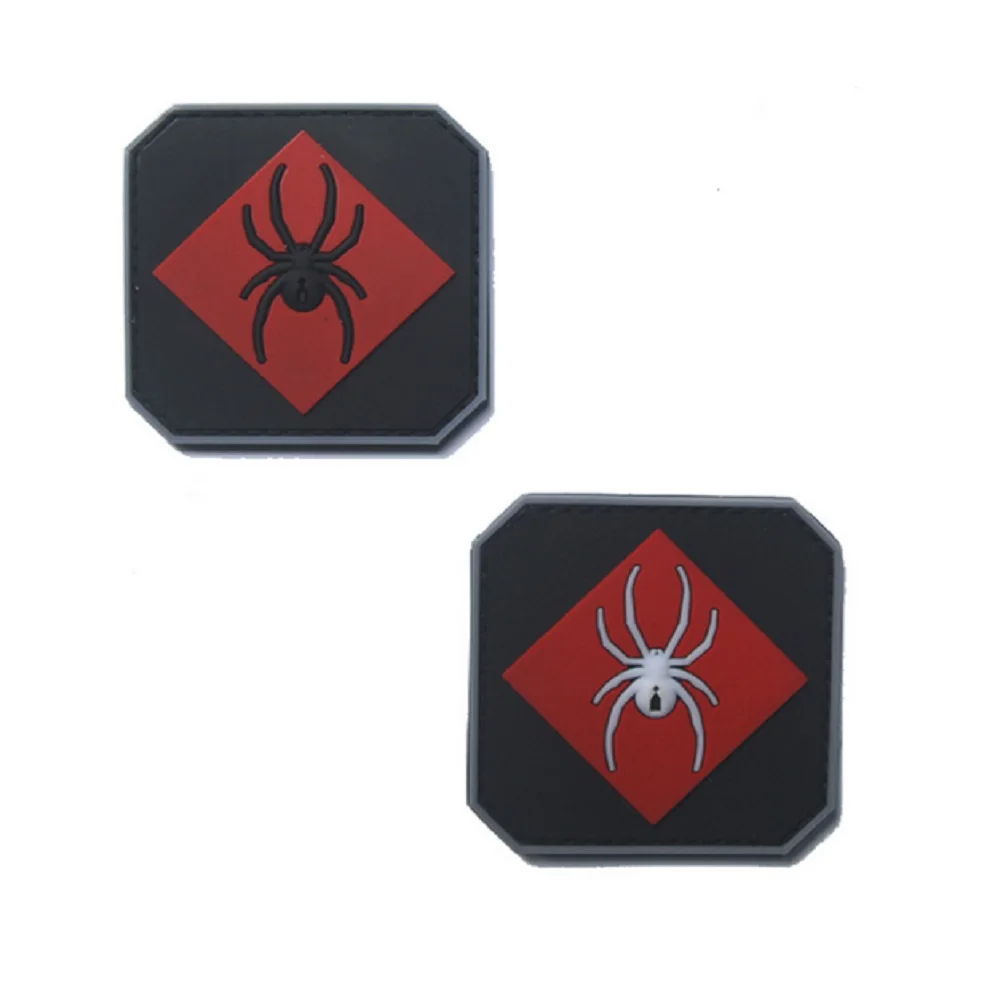 ПВХ клеевая нарукавная повязка петля и крюк площадь паук воин патчи Тактический