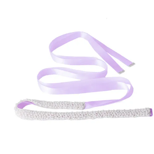 lavender TRiXY S204,, жемчуг, расшитый бисером, свадебный пояс для невесты, пояс с жемчугом, свадебные аксессуары для невесты, платье для подружки невесты, ремни - Цвет: lavender