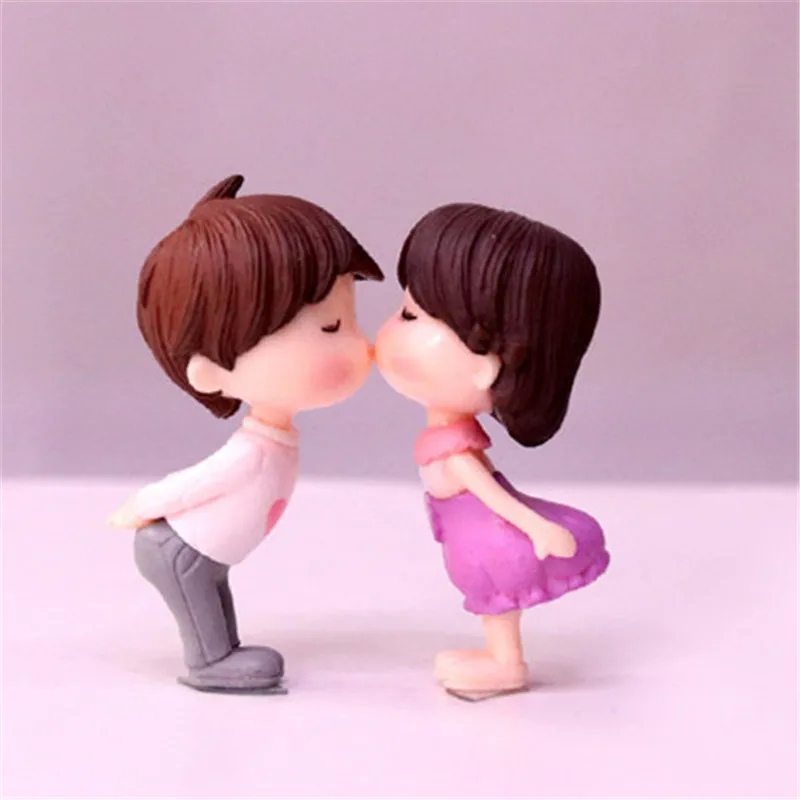 2 шт. похожая на настоящую настольные лампы в виде целующаяся пара куклы