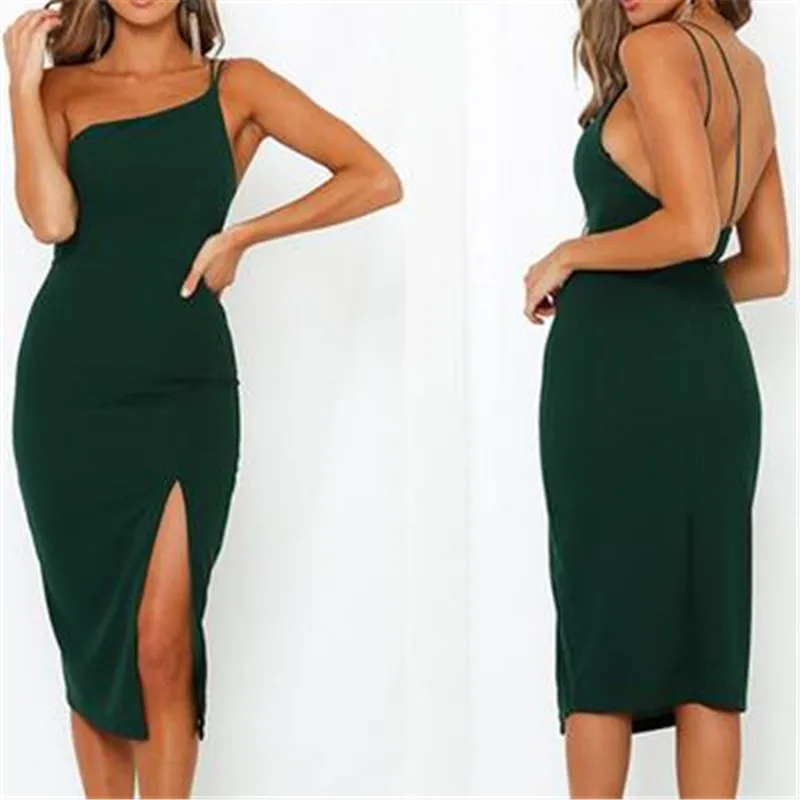 CA Women's Sleeveless Bodycon Sexy Dresses Womens Ladies Spaghetti Strap Evening Party Beach Summer Dress New 2019 | Женская одежда