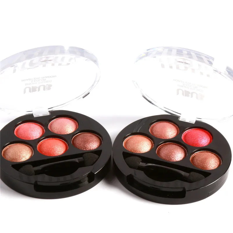 UBUB shimmer Тени для век Палитра Водонепроницаемый металлик 5 цветов черные тени для век порошок макияж Пигмент Красота Косметика UB007
