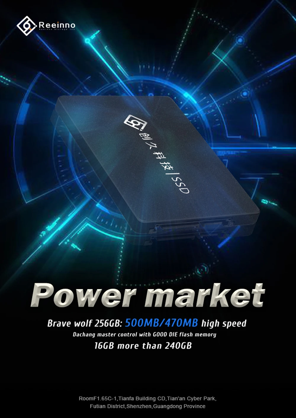 Reeinno Храбрый волк SSD SATA3 128 ГБ 2,5 дюймов чтения/wirte скорость 350-500 МБ/с. высокая скорость жесткий диск напрямую с фабрики 128 ГБ/256 ГБ