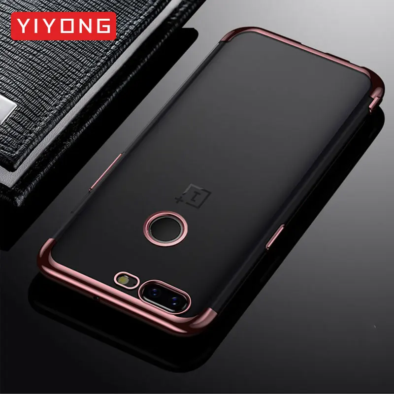 YIYONG Ультратонкий чехол для OnePlus 6 T 6 5 T TPU мягкий чехол One Plus 6 T 6 5 T Coque силиконовый чехол для OnePlus 6 T 5 T чехол для телефона s OnePlus 6 T 6 T 6 - Цвет: Rose Gold