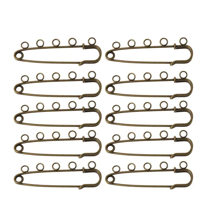 

10 pcs Metal Brooch Pins With Holes 5 Music Women Children Jewelry Find Accessories DIY Spilla Brooch 5 cm x 1.5 cm Hot
