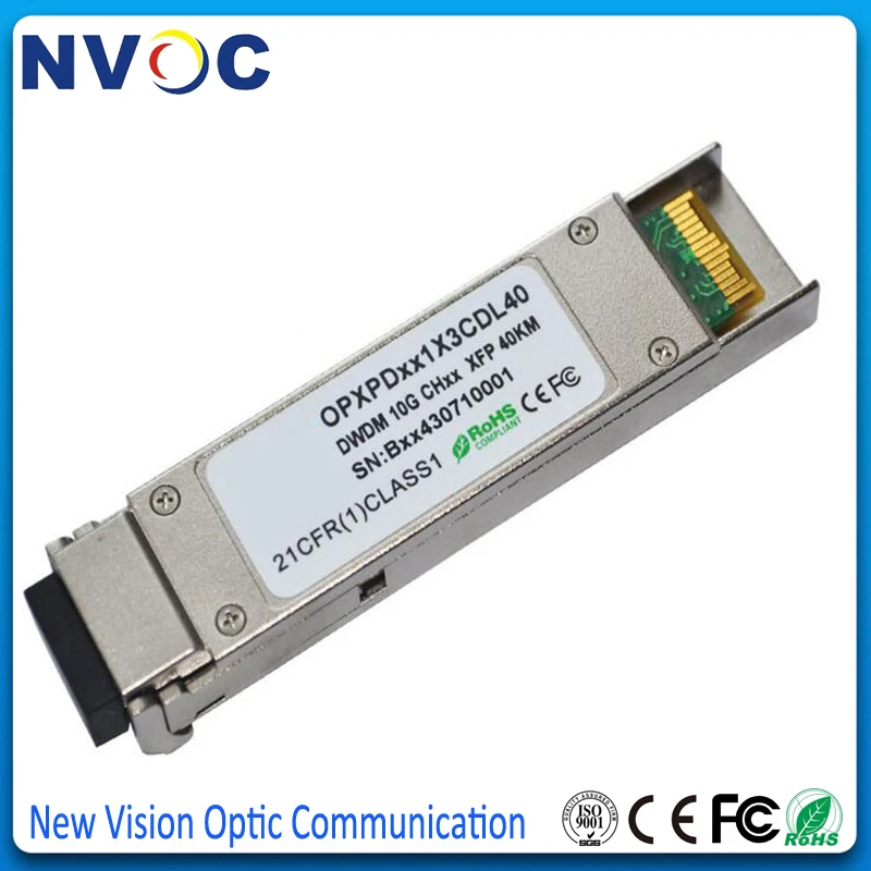Приемопередатчик DWDM XFP с DDM волоконно-оптический модуль ITU GridM LC SFP 2 шт./лот |