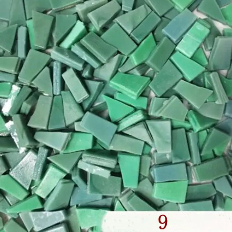 Color 9 100 г DIY креативная разноцветная мозаика с зеркальным стеклом, инкрустация плитки, сделай сам, настенные материалы ручной работы, рукоделие, украшение дома AAA0883 - Цвет: Color 9