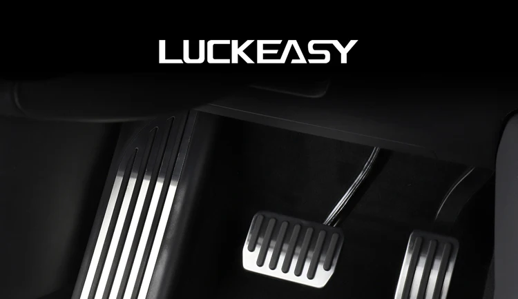 LUCKEASY ножная педаль для автомобиля колодки Чехлы для Tesla модель 3 Нескользящая производительность ножные педали авто алюминиевые педали Чехлы