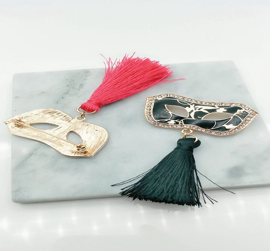 Новый ювелирный шар маска женская мода дизайн Классическая Брошь | Броши