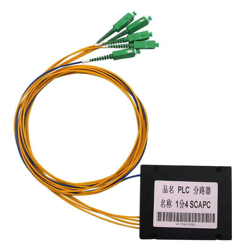 Оптоволоконный ПЛК-Сплиттер ABS Box 1x4 SC/APC соединитель 2 0 мм 1 м бесплатная доставка |