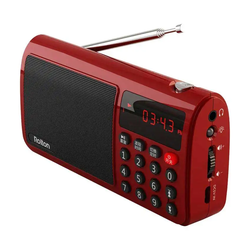 Портативная колонка Rolton T50 радио FM/AM/SW Mp3 музыкальный плеер tf карта WAV Play динамик и