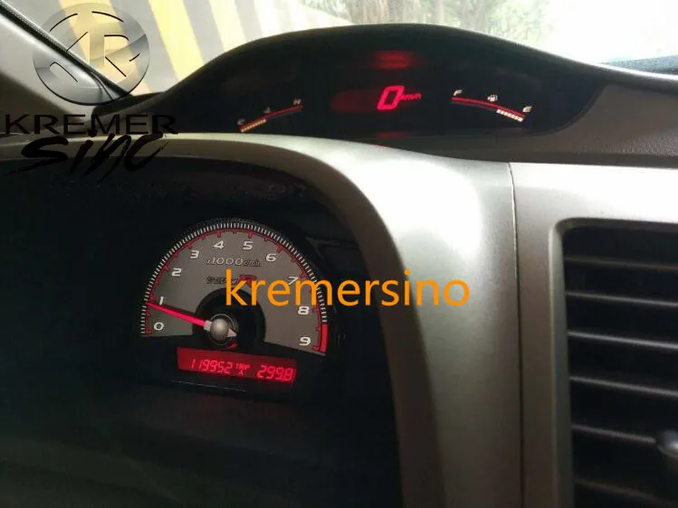 Приборная панель инструмент Дооснащение для Honda CIVIC Mugen инструмент Лицевая панель полиэфирная пленка лицевая пластина FA5 FG2 FA1 FD1 FD2