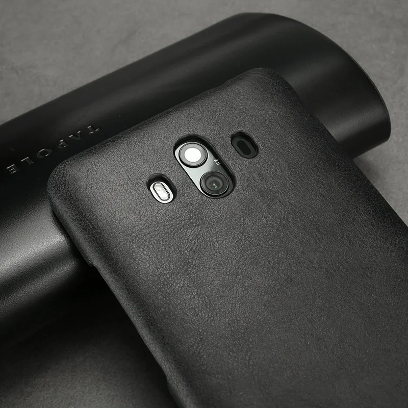 2017 Ретро матовая текстура Натуральная кожа задняя крышка Чехлы для Huawei Mate 10 mate10