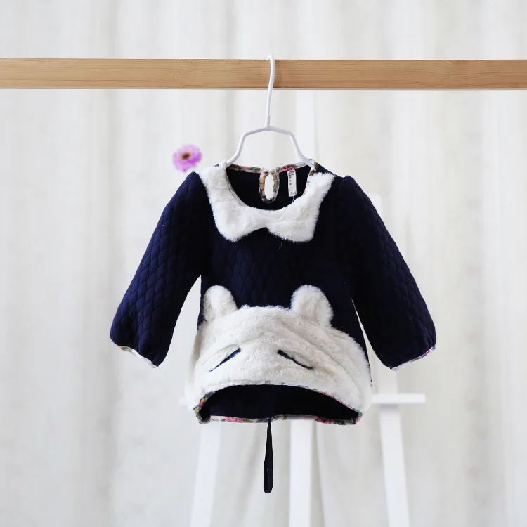 Осень 2016 новое детское платье детская одежда с длинными рукавами для девочек