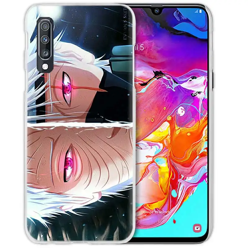 08 Героя аниме «Наруто Какаси из аниме «чехол для samsung Galaxy M40 A50 A80 A70 A60 A40 A30 A20e A10 J4 J6 плюс J8 S10e жесткий чехол с рисунком из аниме чехол для телефона - Цвет: 08