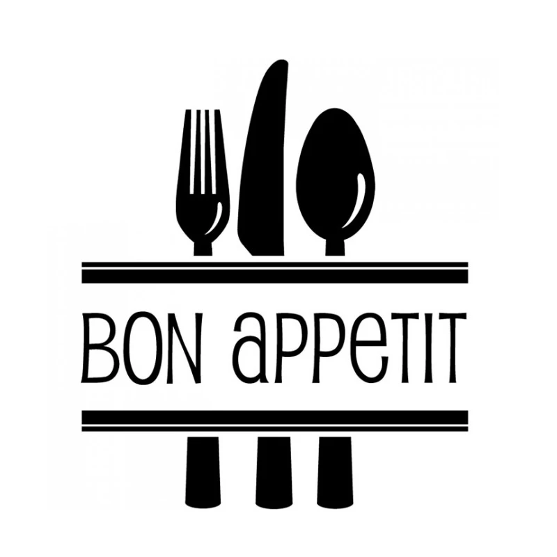 Приятного аппетита продукты питания Стикеры кухня кафе ресторан наклейки для