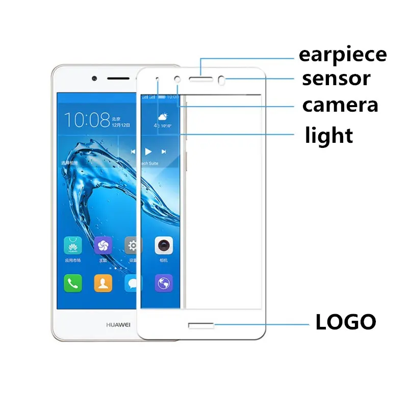 Полное покрытие из закаленного стекла для huawei honor 6c 6 C enjoy 6s nova smart 5 дюймов защитный