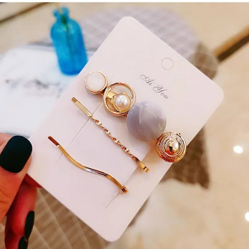 Заколки для волос M MISM 3 шт./лот Ретро стиль жемчужные заколки женщин и девочек