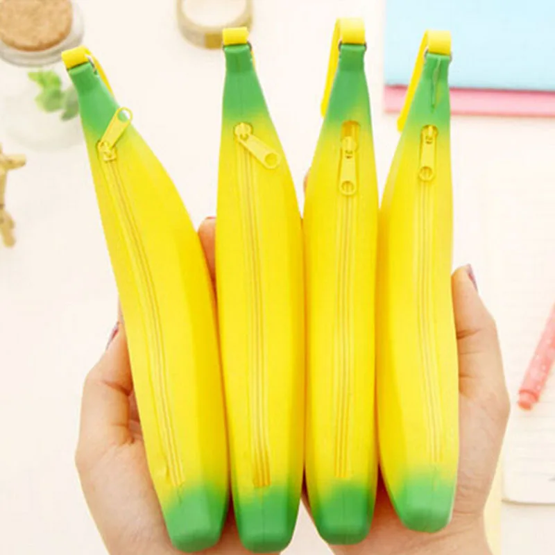 1 шт. хит продаж новинка типа &quotбанан&quot кавайный пенал для карандашей с