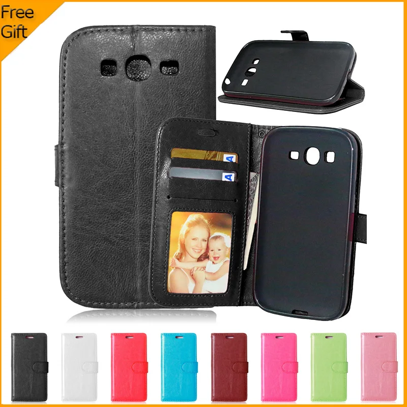 Роскошный чехол бумажник из искусственной кожи для Samsung Galaxy Grand DUOS i9082 i9080 Neo i9060 i9062