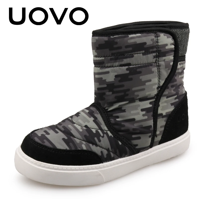 

UOVO Girls & Boys Snow Boots Winter Children Shoes Warm Comfortable Fashion Outdoor Boots For Child And Big Kids Size 27-39