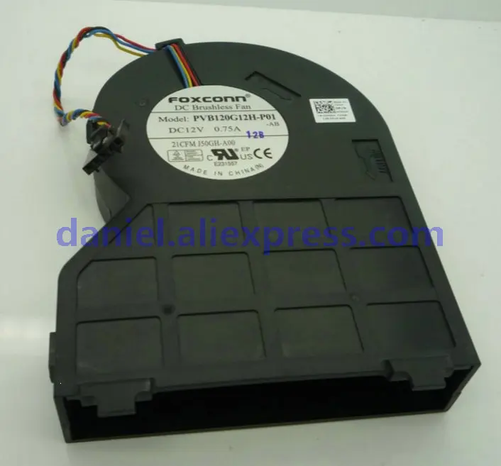 Foxconn PVB120G12H-P01 -AB J50GH-A00 J50GH 0J50GH 12V 0 75 4 провода для DELL OptiPlex 790 990 390 SFF Вентилятор