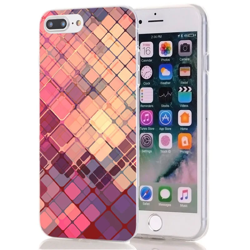 Soft Phone Case For iPhone 6 6S Plus 7 7Plus 8 8Plus X Drawing Painted Cute Pattern colour TPU Silicone L023 |