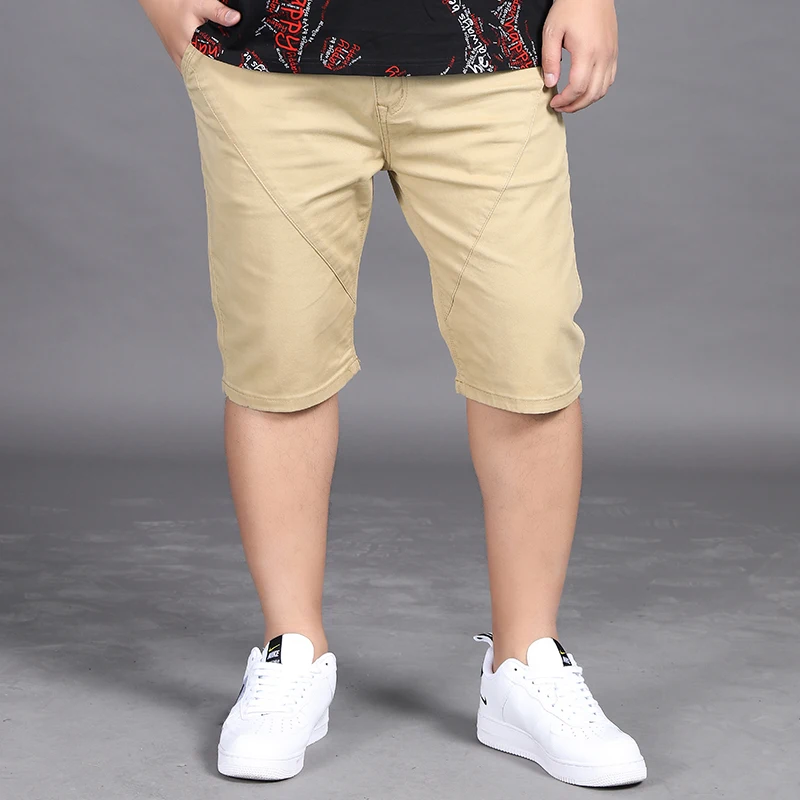 Мужские повседневные шорты из хлопка эластичные однотонные для морской доски