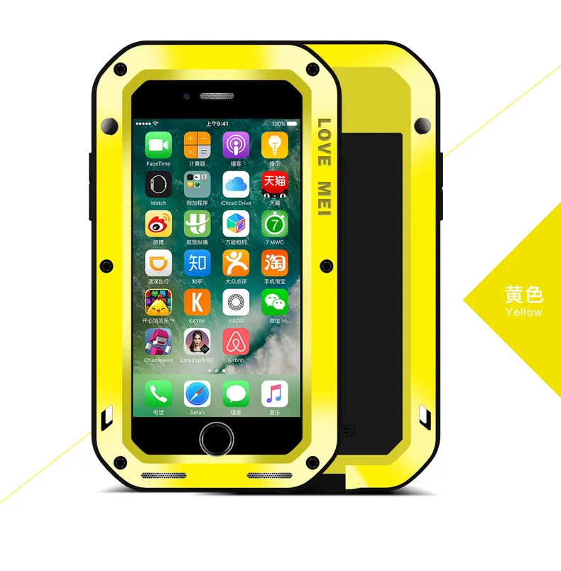 Waterproof Case For iPhone 7 Plus Luxury Original Hard Aluminum Shockproof Cover 8 360 Full Protection |