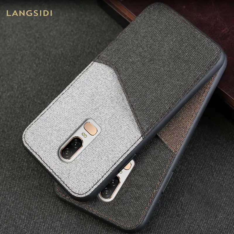 

Canvas phone case For Oneplus 5 5T 10 Pro 6 6T 8T 8 pro 9 Pro 9R Nord 2 CE N10 Cloth Card slot cover For One plus 7 Pro 7T Pro