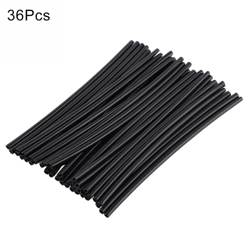 Black 36 шт., защитные накладки на колеса мотоцикла, ободки, обшивка кожи, чехлы на трубы для мотокросса, велосипеда, крутые аксессуары, 11 цветов - Цвет: Black