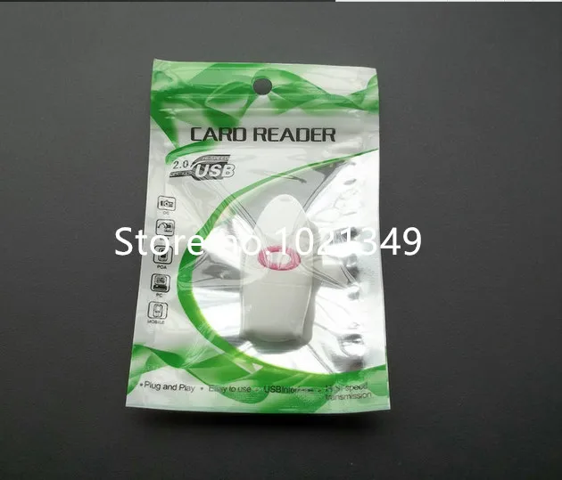

3000pcs/lot 7x10.5 cm Newest zipper all in 1 card reader Retail package bag Plastic poly opp packaging bag
