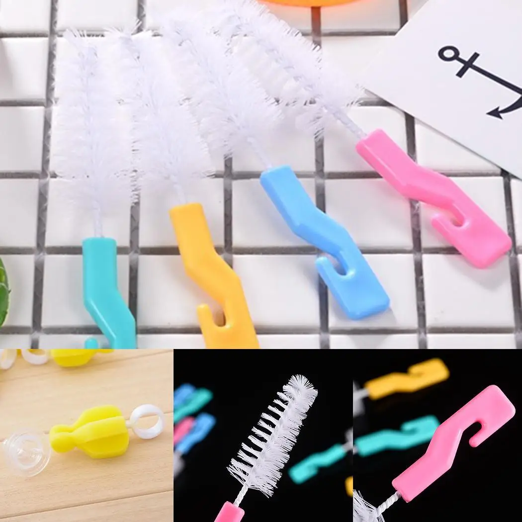 Детские молочные бутылки соски насадка носик трубка губка нейлон Чистка