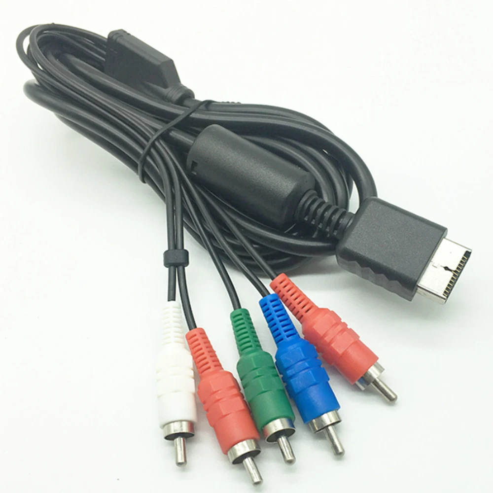50 шт./лот 1 8 м 1080P компонент AV аудио Vedio HDTV кабель для Sony Playstation 2 3 PS3 PS2 PS1|hdtv component